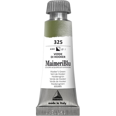 Maimeri Blu Акварелна боя Hooker'S Green 325 12 ml 1 бр (M1609325)