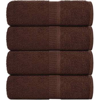 vidaXL Кърпи за пране FROGN 4 бр. Кафяви 30x30 см 360 г/м2 (136753)
