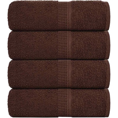 vidaXL Кърпи за пране FROGN 4 бр. Кафяви 30x30 см 360 г/м2 (136753)