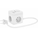 Kerg Power strip 3-outlet + USB-A+USB-C charger 1.5m 3×1.5mm2 H05VV-F 16A/250V~ KERG Smart white