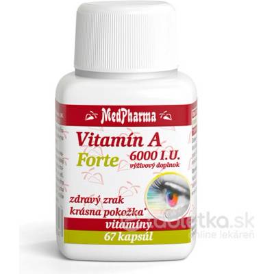 MedPharma Vitamín A 6000 I.U. Forte 67 kapsúl