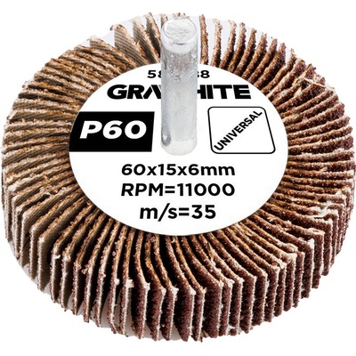 Graphite Lamelový kotúč 60 x 15 x 6 mm P60 58T388