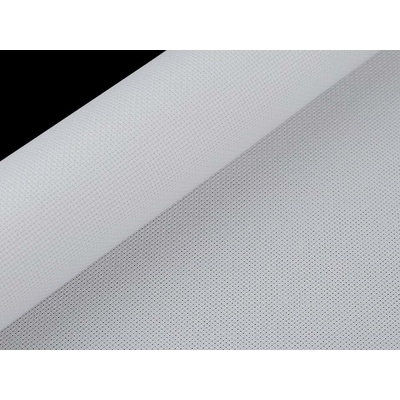 Stoklasa Vyšívací látka KANAVA 5 jednobarevná bílá 380634/1, š.50cm (látka v metráži)