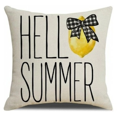 Textilomanie HELLO SUMMER 45 x 45 cm béžová