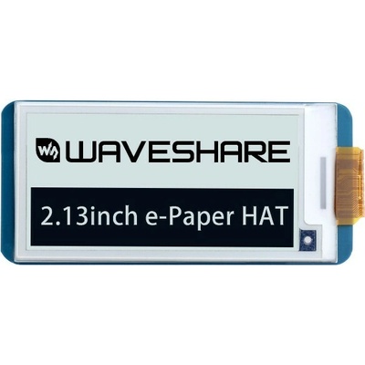 Waveshare 250x122, 2,13-palcový E-Ink displej HAT pre Raspberry Pi