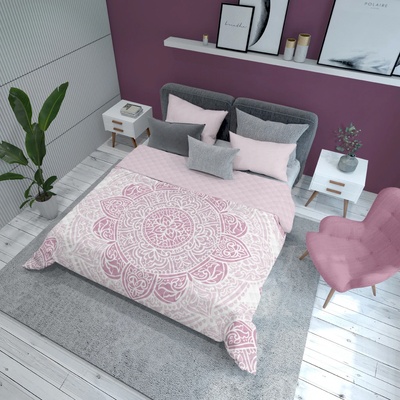 Detexpol Luxusní přehoz na postel 170x210 cm - Mandala růžová