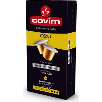 Covim Alluminio Oro 10 бр. Кафе на капсули Nespresso