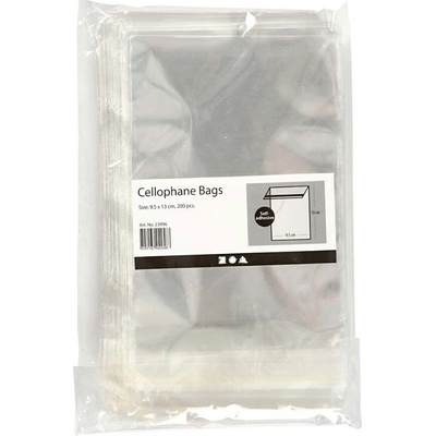 Creativ Company Celofánové obaly na obálky 13 × 9,5 cm (200 ks)
