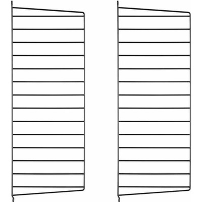 String Nástenný panel String Wall 75 x 30, 2 ks, black