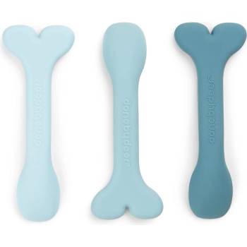 Done by deer Бебешки лъжички Wally силиконови сини 3 бр (1139532)