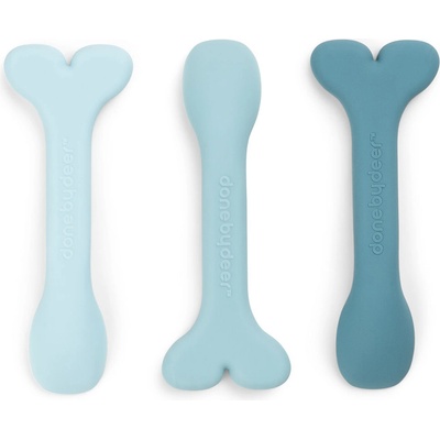 Done by deer Бебешки лъжички Wally силиконови сини 3 бр (1139532)