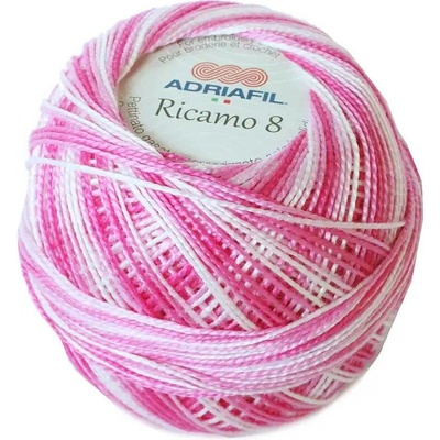Adriafil Ricamo 8 - 92 Fuchsiový melír