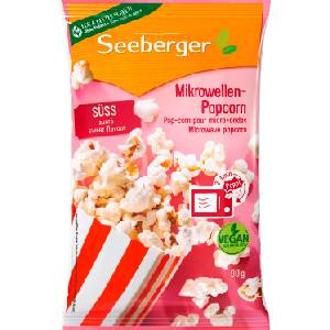 Seeberger Сладки пуканки за микровълнова - 90 г
