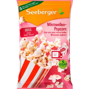 Seeberger Сладки пуканки за микровълнова - 90 г