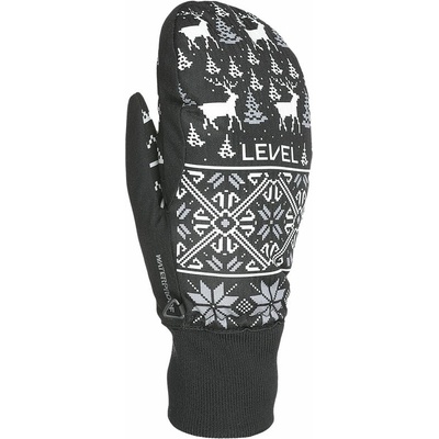 Level Coral dámske rukavice čierna biela
