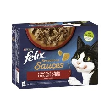 Felix Sensations Sauces 6 hovězí jehněčí krůta kachna v och. om 12 x 85 g