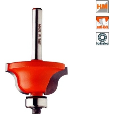 CMT Orange Tools 940.850.11 - Fréza profilová na dřevo pr. 38,1x17,3mm R=6,4 s ložiskem, stopka 12mm