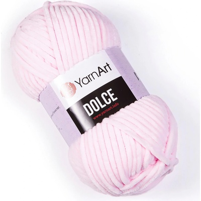 Pletací příze YarnArt DOLCE 750 světle růžová, efektní, 100g/120m