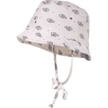 Maximo Лятна шапка с периферия Maximo - Бяла, риби, UPF50+, размер 43, 6-9 м (54500146200)