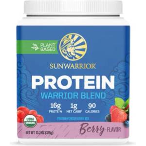 Sunwarrior Protein Warrior Blend | with Pea, Hemp & Goji Berry [375 грама] Горски плодове