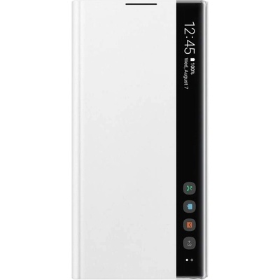 Samsung Clear View Cover EF-ZN975CW - оригинален кейс, през който виждате информация от дисплея за Samsung Galaxy Note 10 Plus (бял)
