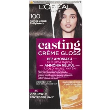 L'Oréal Casting Creme Gloss боя за коса 48 ml нюанс 100 Dark Black за жени