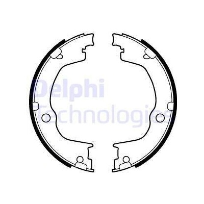 Sada brzd. čeľustí parkov. brzdy DELPHI LS2106