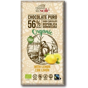 Chocolates Solé Шоколади Solé - 56% органичен шоколад с лимон