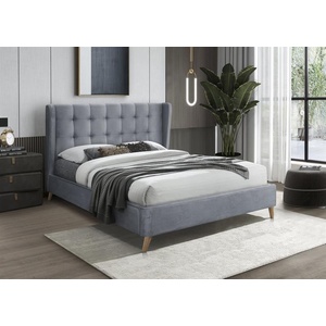 Halmar Тапицирано легло ESTELLA 160 - сив (ESTELLA/gray/oneBED//HAL)