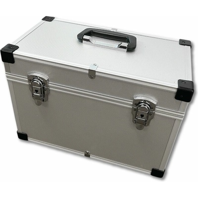 Sibel Profesionální kadeřnický a kosmetický kufr stříbrný 0150491 – Zboží Dáma