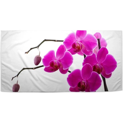 SABLIO Ručník - Fialové orchideje 50x100 cm