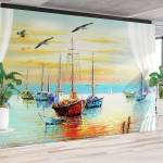 Art Gift Decor Фототапет Рибарски лодки