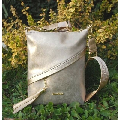Laura Biaggi Kabelka zlatá zlatistá crossbody