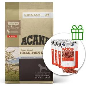 ACANA Singles Free-Run Duck 11, 4 кг + 3x Лакомства безплатно