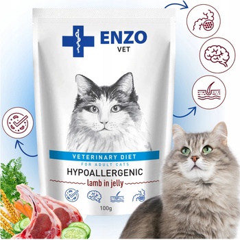Enzo Vet Hypoalergénny s jahňacím mäsom v želé 100 g