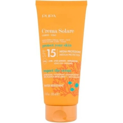 Pupa Sunscreen Cream SPF15 vodeodolný opaľovací krém 200 ml