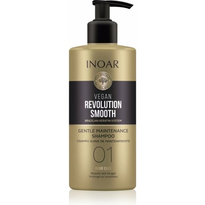 INOAR Vegan Revolution Smooth vyhladzujúci šampón pre suché a nepoddajné vlasy 350 ml