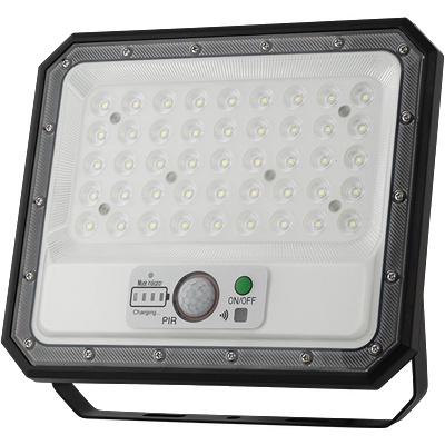 UltraLux Соларен led прожектор с pir датчик за движение, 90°, 10w, 5500k, (spss1055)