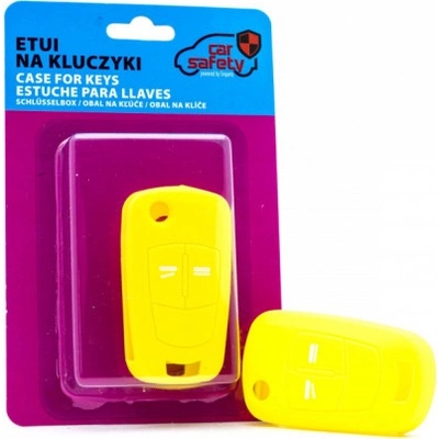 Kľúčenka Opel silikónový obal na kľúče žltá