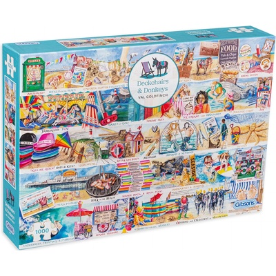 Gibsons Пъзел Gibsons от 1000 части - Шезлонги и магарета (G7117)