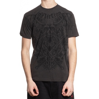 AFFLICTION мъжка тениска affliction - tortured - vintage black lava wash - a27813-vblv
