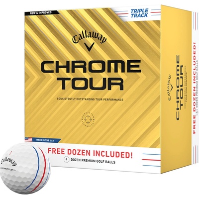 Callaway Chrome Tour 24 Triple Track biele 48 ks