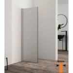 Inter Ceramic Мобилен душ параван Inter Ceramic Walk-In, гланциран хром - матово стъкло 40x200 см (113-2FS/40)