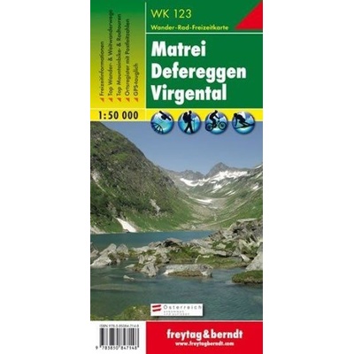 Turistická mapa Matrei Defereggen Virgental