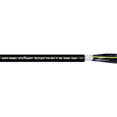 Lapp 1028007/100 vedenie ťažnej reťaze FD 891 P 7 G 0.5 mm² čierna 100 m