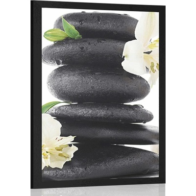 Plakát Zen kameny a mořská sůl - 20x30 silver