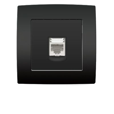 ELMARK City КОМПЮТЪРЕН КОНТАКТ rj45 cat5e АНТРАЦИТ (193281)