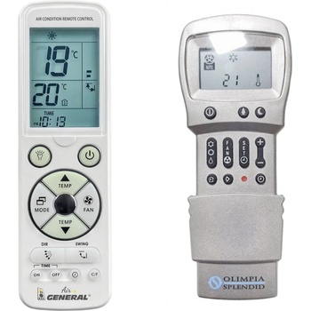 General OLIMPIA SPLENDID Unico Star 11SFS, Unico Air Inverter 20SF/25SF/20HP/25HP, Unico Edge Inverter 30SF/30HP - луксозно с подсветка дистанционно управление (Unico Star 11SFS, Unico Air Inverter 20SF/25SF/20HP/25HP, Unico Edge Inverter 30SF/30HP)