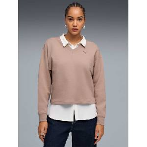 PUMA Блуза ESS ELEVATED Comfort V-neck Crew DK