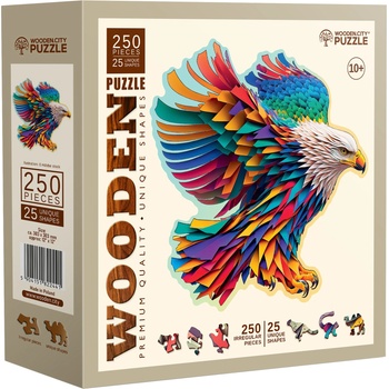 Wooden City Дървен пъзел Wooden City, 250 части - Орел (HE 0165-L)